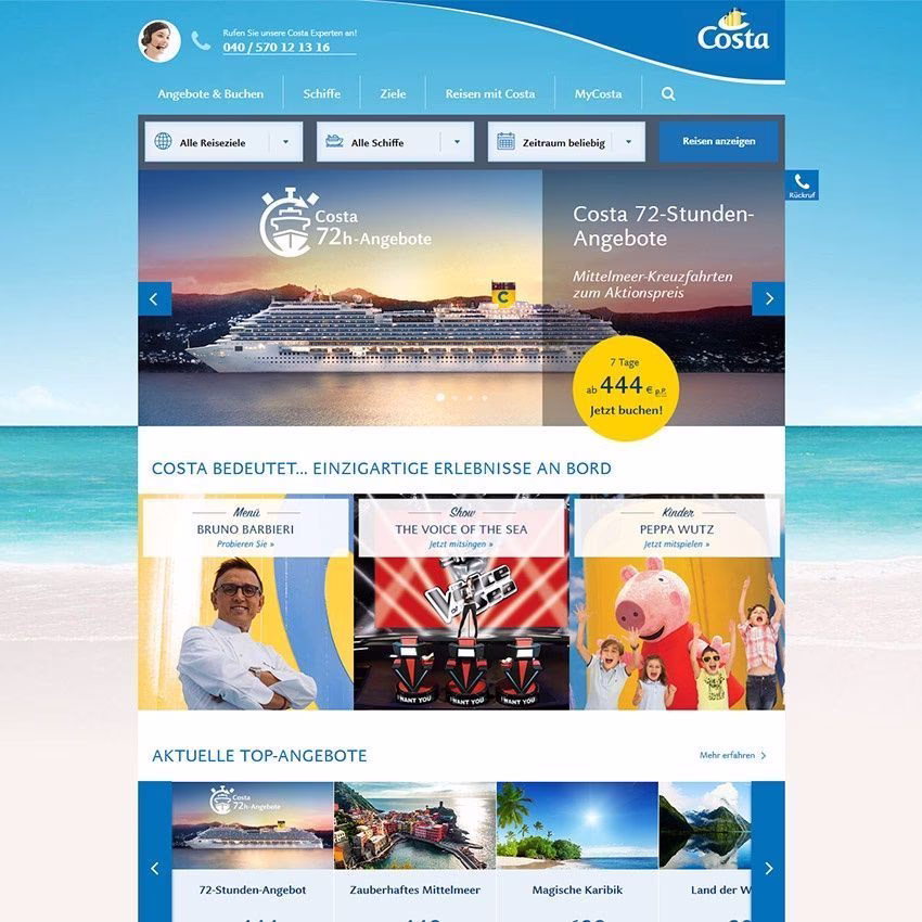 Costa Crociere S.p.A. Startseite Costa Crociere S.p.A. Startseite